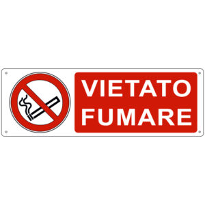 VIETATO FUMARE 350x125 mm